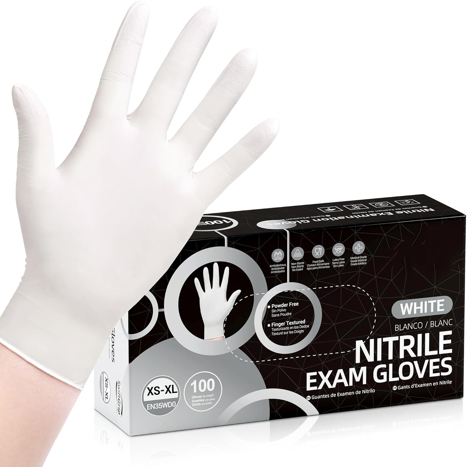 Latex Disposable Glove - 100 stuks wegwerp nitril handschoenen, witte