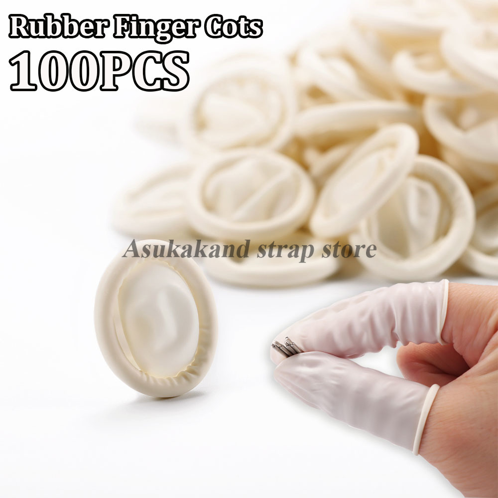 Latex Disposable Glove - Witte rubberen vingerwieg Horlogereparatieset 100 stuks